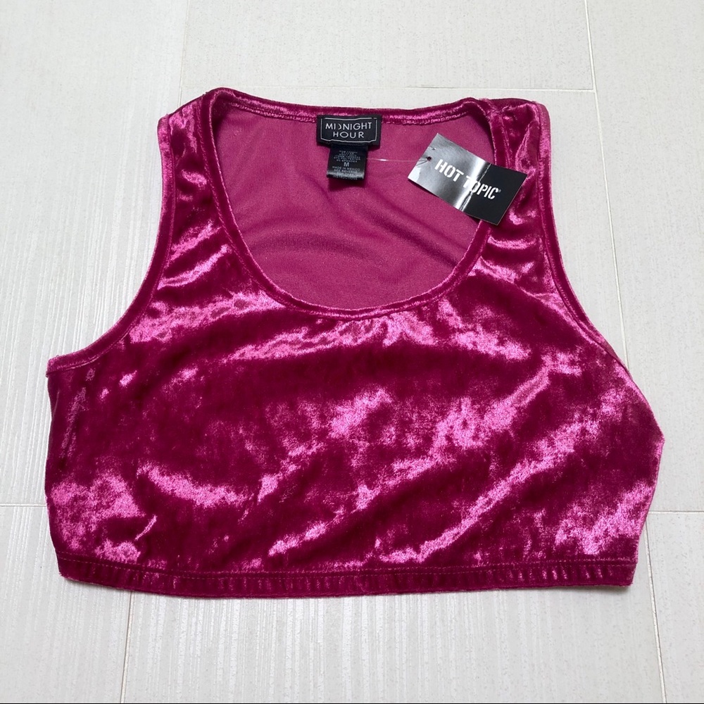 Velvet crop Top